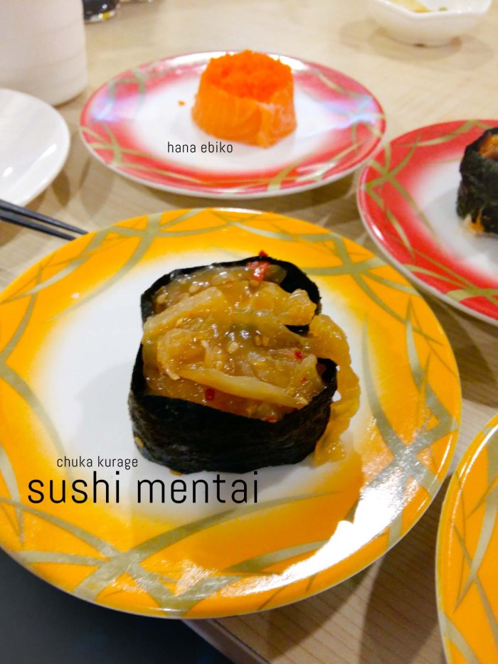 Sushi Mentai Chuka Kurage Hana Ebiko